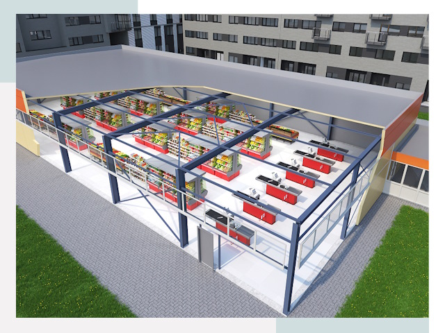 Строительство магазинов в Троицк от 619 руб. за м²