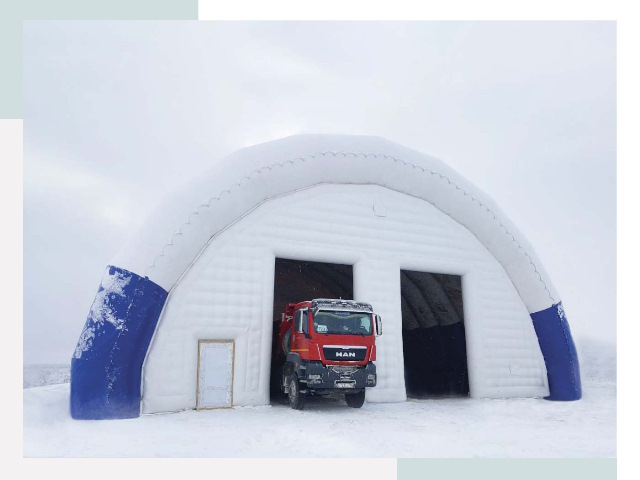 Мобильные ангары в Троицке