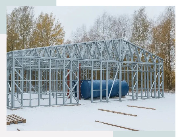 Металлические ангары в Троицке