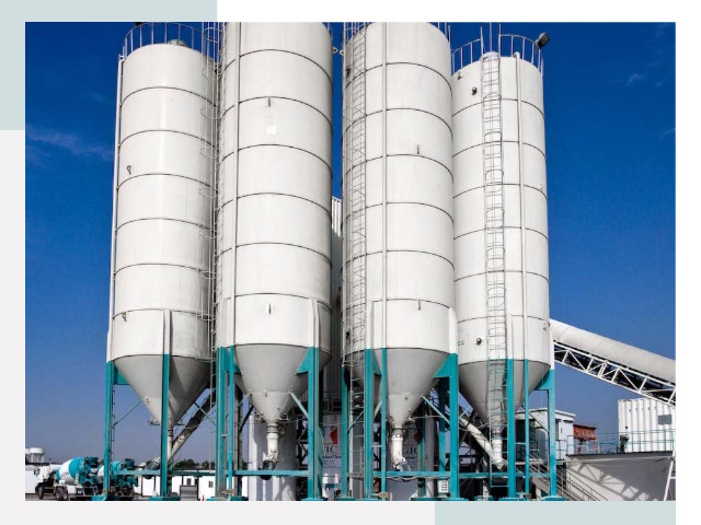 Строительство цементных силосов в Троицке
