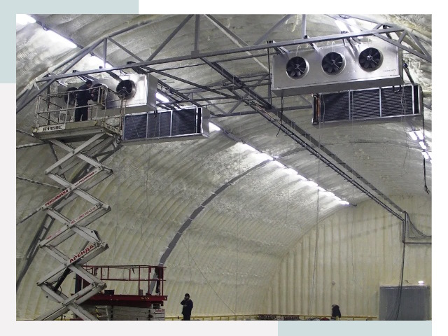 Оснащение ангаров в Троицке