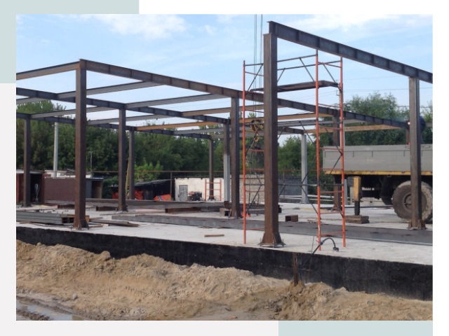 Фундамент для ангаров в Троицке