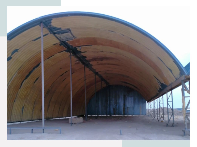 Реконструкция ангаров в Троицке