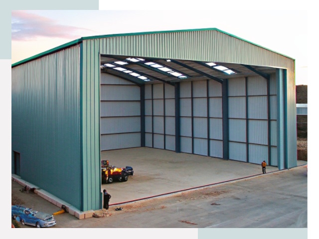 Строительство ангаров в Троицке